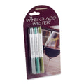 Metallic Wine Glass Markers – Set of 3 | Easy Wipe-Off
